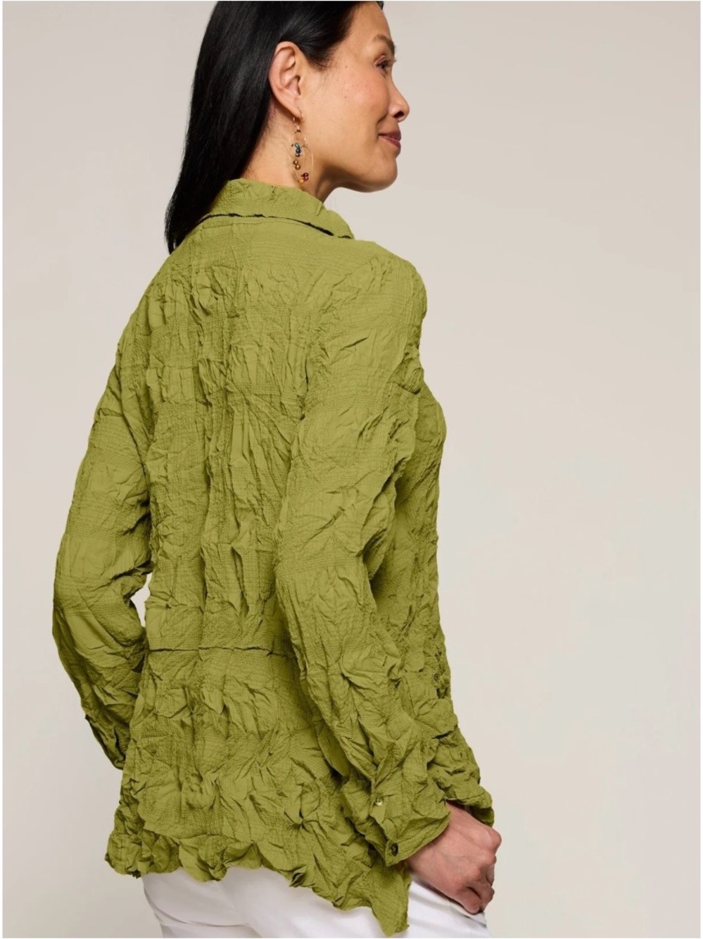 Chalet et Cici “Emilee” Celery shirt - Sz L- NWOT - Picture 3 of 6